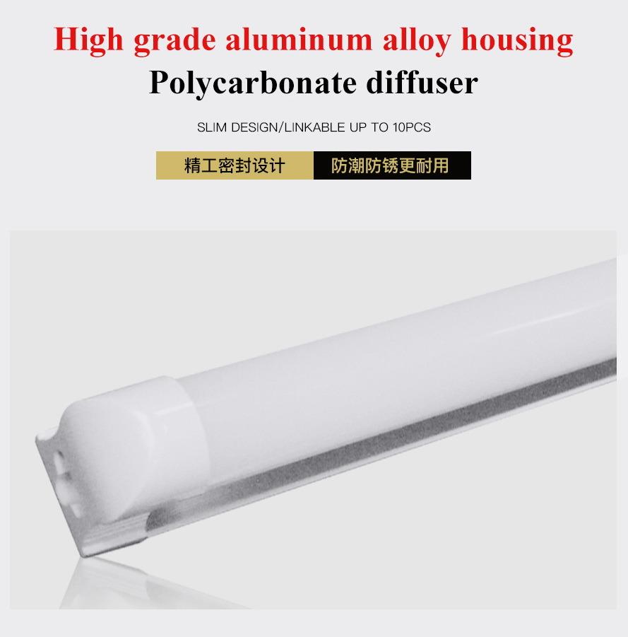 UL Listed T8 Glass LED Tube (Aluminum caps)