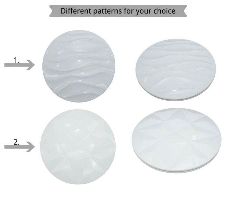 a Variety of White Artistic Ceiling Lamps with Different Patterns 12W 18W 24W 36W