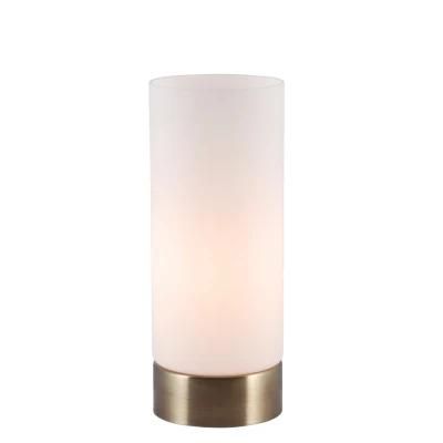 How Bright Hot Sale Promotion Item Table Lamp with 3 Step Touch Dimming for Bedroom Office Living Room E27 Glass Table Lamp
