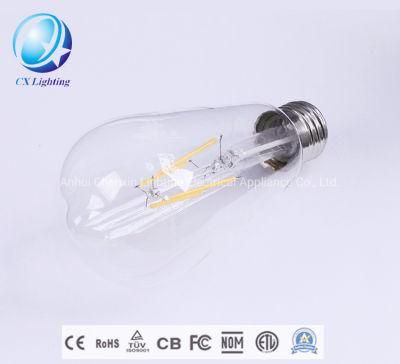 Vintage Edison 110V/220V/25W/40W/60W St64 LED E27 Tungsten Filament Bulbs
