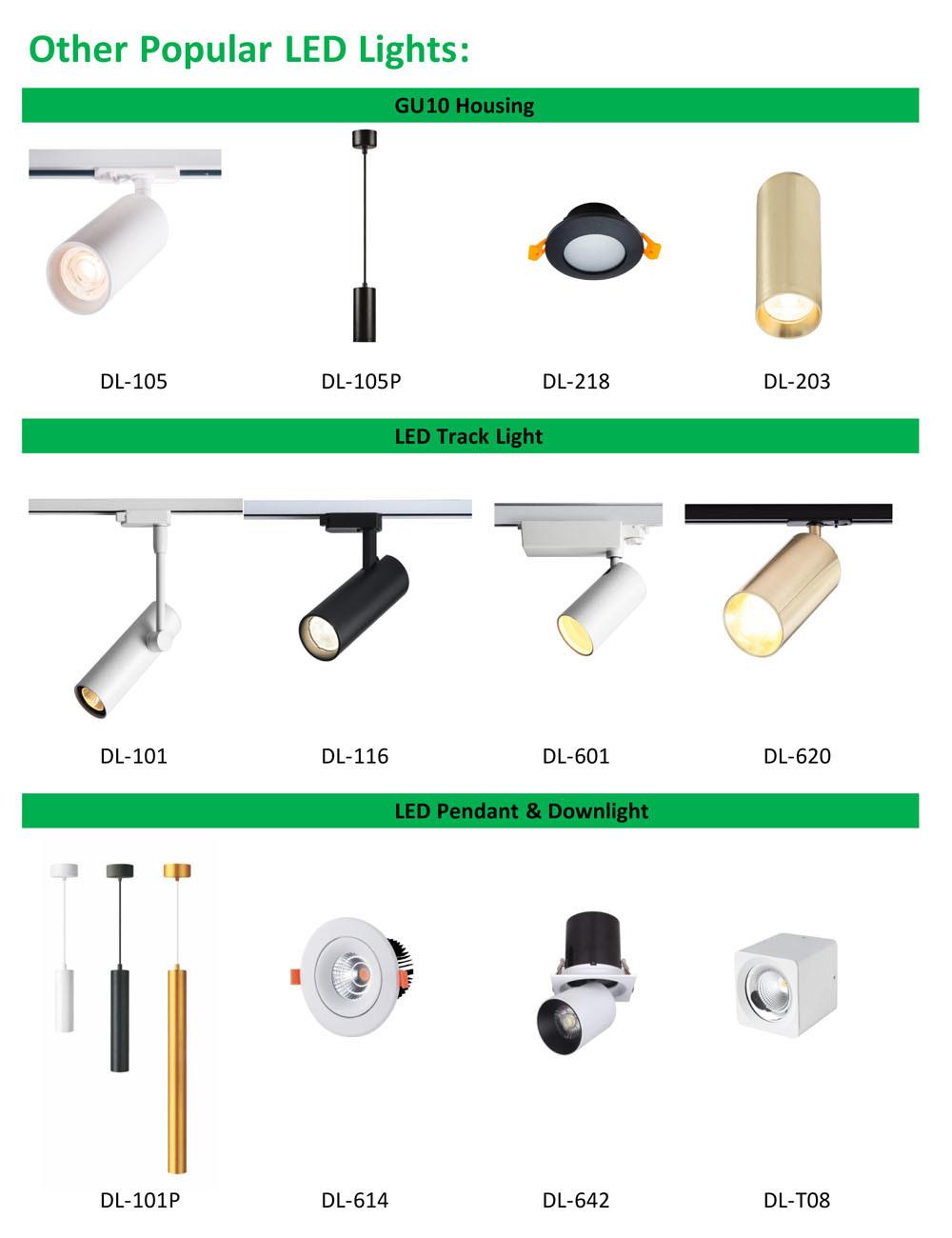 3-Year Warranty High Quality LED Spotlight Ceiling Lamp GU10 MR16 Track Lighting Fixture