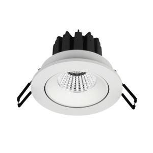 9W 12W 4000K 85mm Cutout No Flicker PWM Dimming COB Ceiling LED Downlight with 5 Years Warranty
