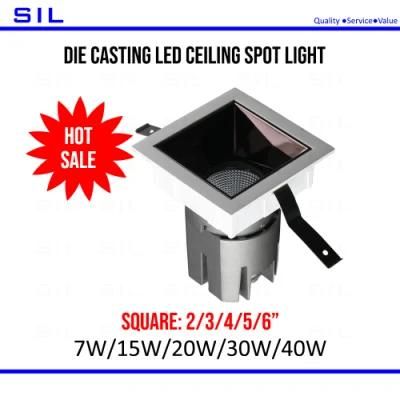 Hot Sale High Quality with 3-5 Years Warranty Ceiling Spotlights 30W Tiltable LED Spot Light