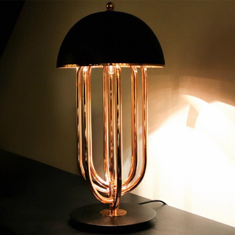 Post-Modern Designer Creative Rotatable Metal Mushroom Hotel Table Lamp (WH-MTB-211)