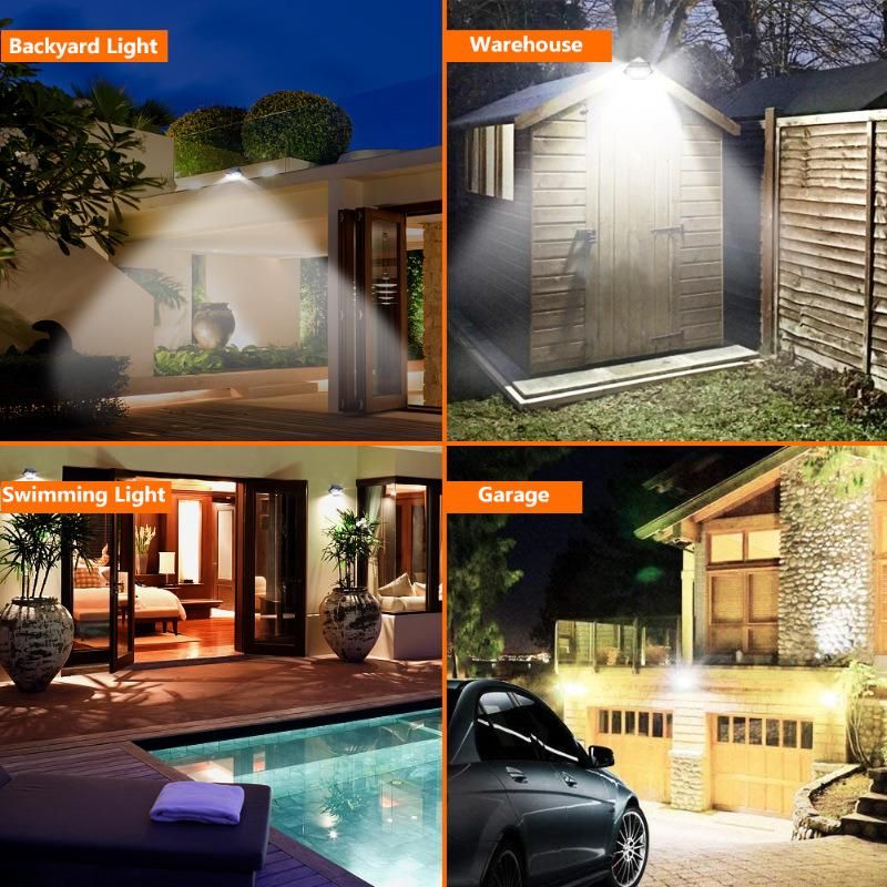 Outdoor Waterproof Garden Super Bright Energy Saving Light LED Solar Power Lamp PIR Motion Sensor Lamp Metal Solar Wall Light