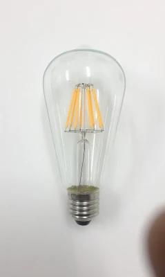 A60 4W New ERP Clear Amber Golden Smoky LED Soft Filament Bulb Lamp Light with Cool Warm Day Light E27 B22