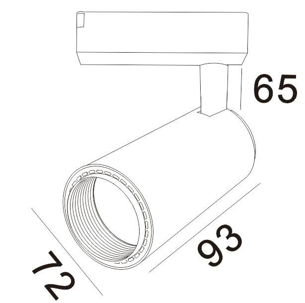 Promotional 12W LED Track Light Ceiling Spotlight Indoor Linear LED Lamp