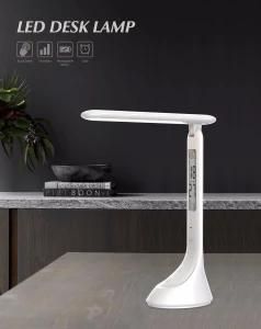 Table Lamp LED Reading Light with Time and Calendar