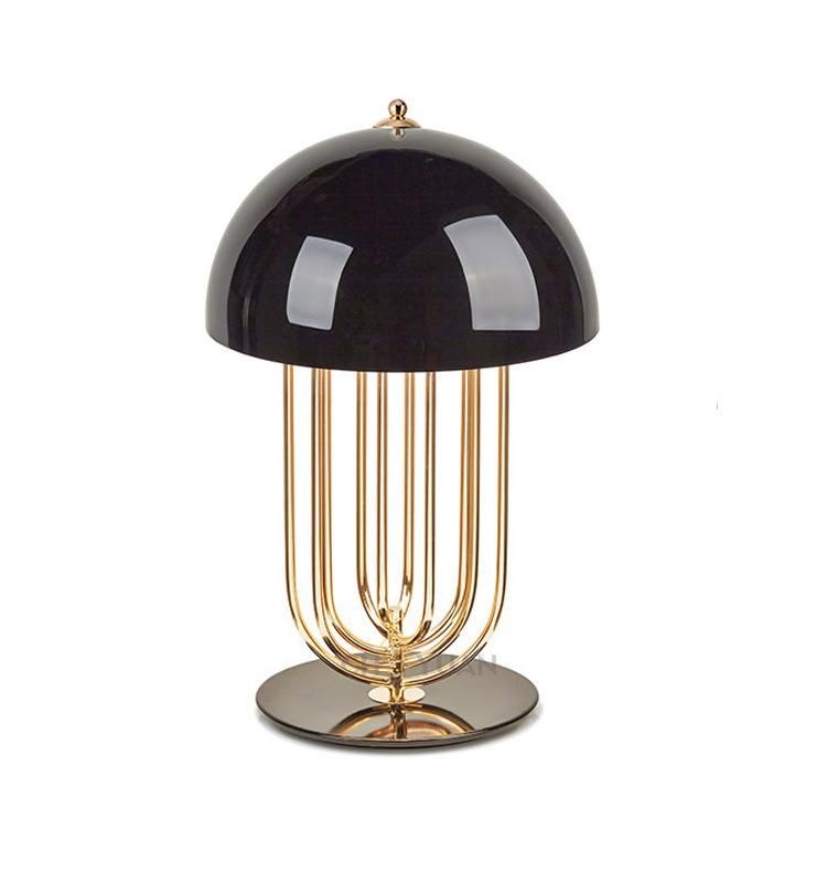Post-Modern Designer Creative Rotatable Metal Mushroom Hotel Table Lamp (WH-MTB-211)