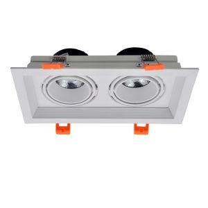 6W 10W 14W 20W Rectangular Recessed Window Display Cabinet Lamp, COB LED Grille Spot Light