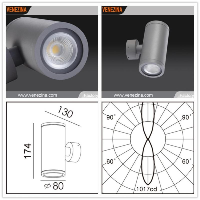 Exterior High Efficiency Tube LED Wall Light-E6029