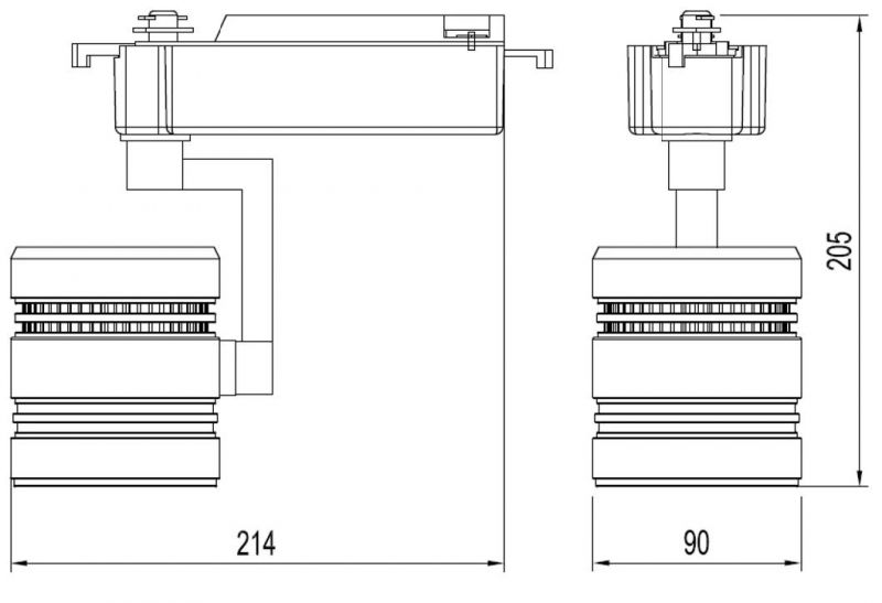 Popular Good Quality Superior Price Surface Mounted LED Track Light for Shop Lighting