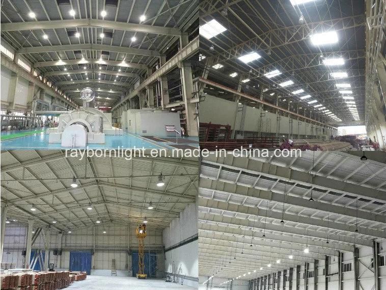 200W Dali Dimmable Industrial Warehouse Hanging UFO High Bay Light LED Cold Storage Lighting