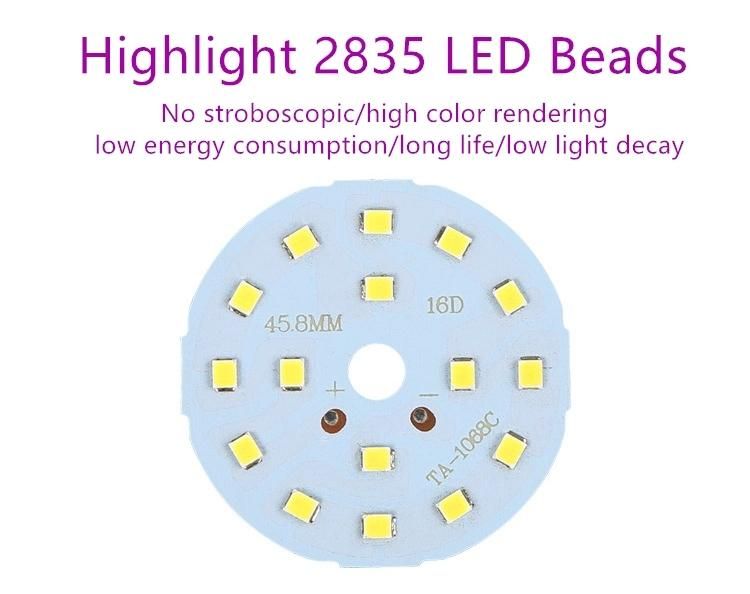 E27 B22 G24 9W PC+ Aluminum T Shape Mini Cylindrical LED Bulb
