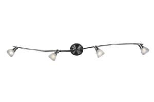 4*E14 Max 40W Glass Lamp Shade Iron Adjustable Spotlight with Slim Tube