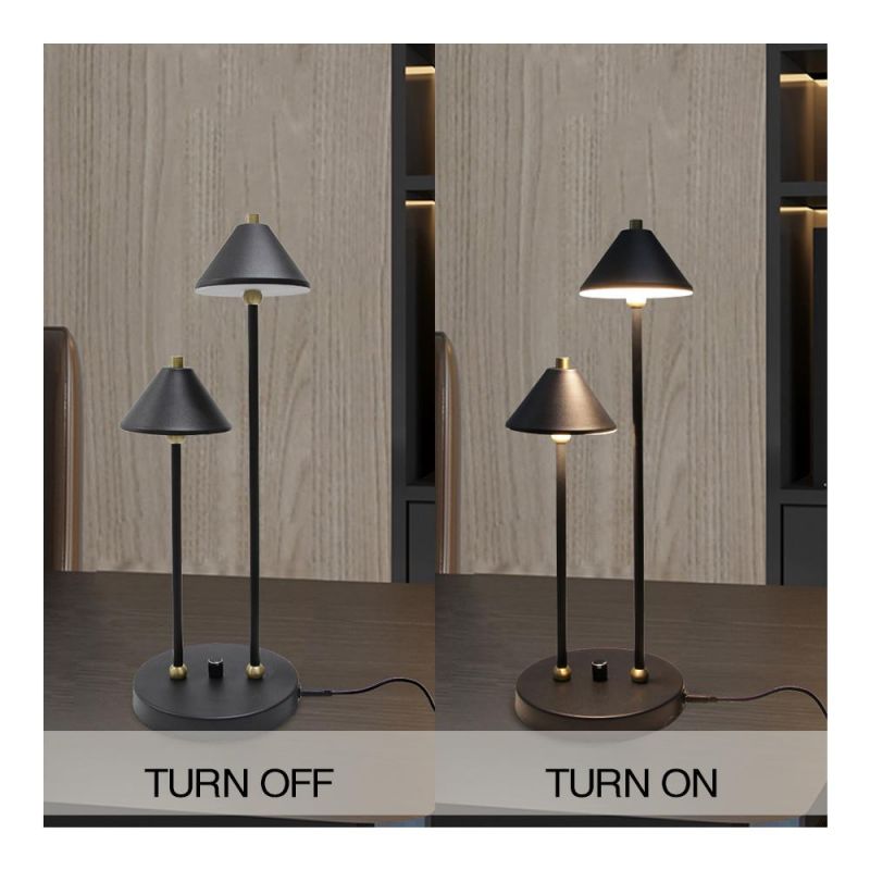 Masivel Creative Design Home Bedroom Desktop Metal LED Table Lamp
