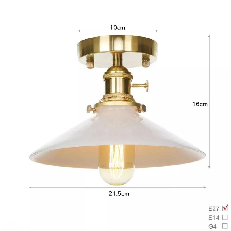 Wholesale Industrial Style Ceiling Light Home Decorative Ceiling Glass Lamp for House