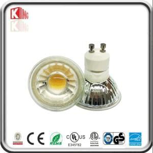 Dimmable 110V Glass Body COB GU10 LED 5W Spotlight