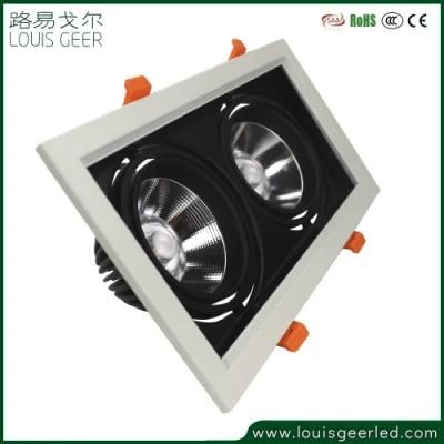 Best Selling High Lumen Aluminum 12&deg; 24&deg; Alloy Shell 24W COB LED Grille Light