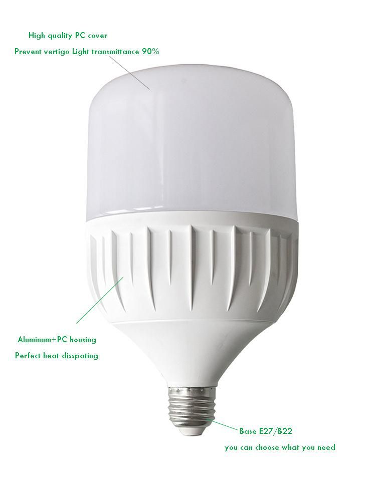 New Design High Power Aluminum Plastic E27 LED Bulb Lamp