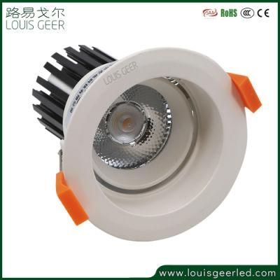 Dimmable Angle Rotatable LED Ceiling Spot Light 10W 12W15W 18W 20W Round/Square LED Recessed Downlight with AC 85-265V LED Driver