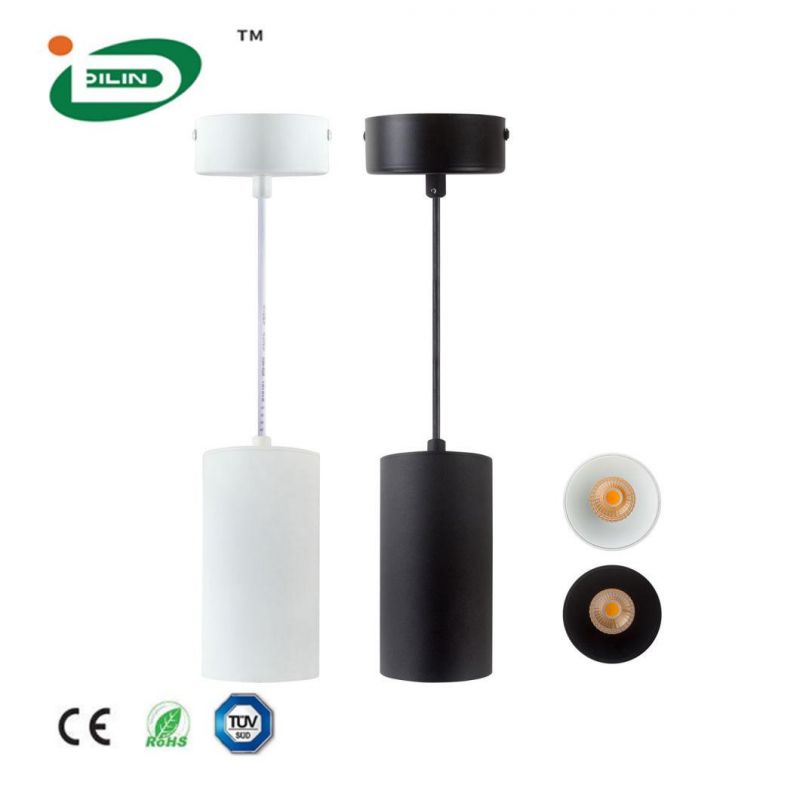 TUV Ce RoHS Certified LED Home Lighting Dali Dimmable Cylinder LED Pendant Light 18W CREE COB Commercial Spot Lighting