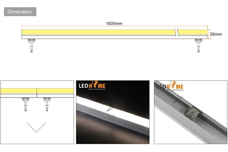 Apt 2828 IP68 Waterproof Inground RGB LED Linear Light