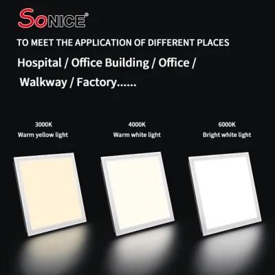 Recessed Isolated Driver Aluminum Housing High Lumen Panel Light SMD Back Light 48W LED Large Panel Light