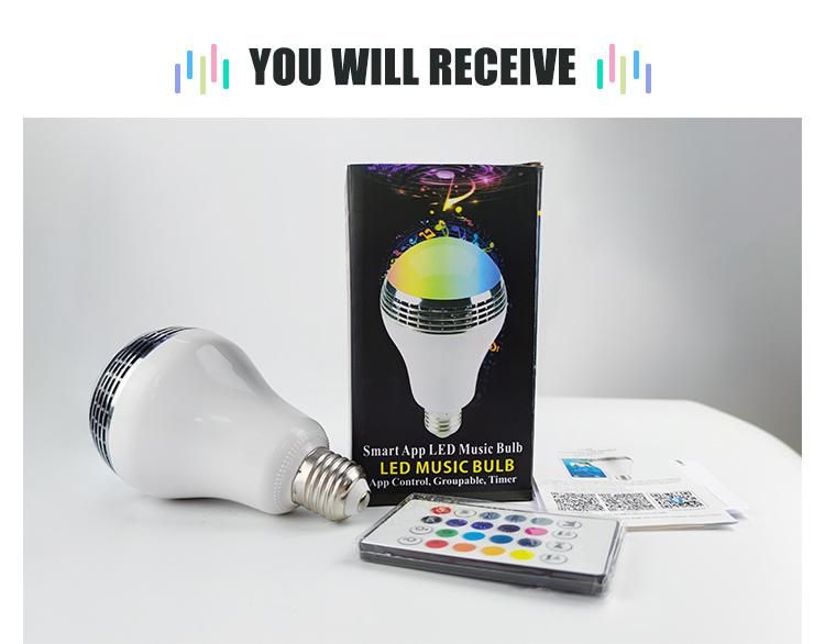 Smart Music Speaker LED Bulb with APP Control Bluetooth Connection