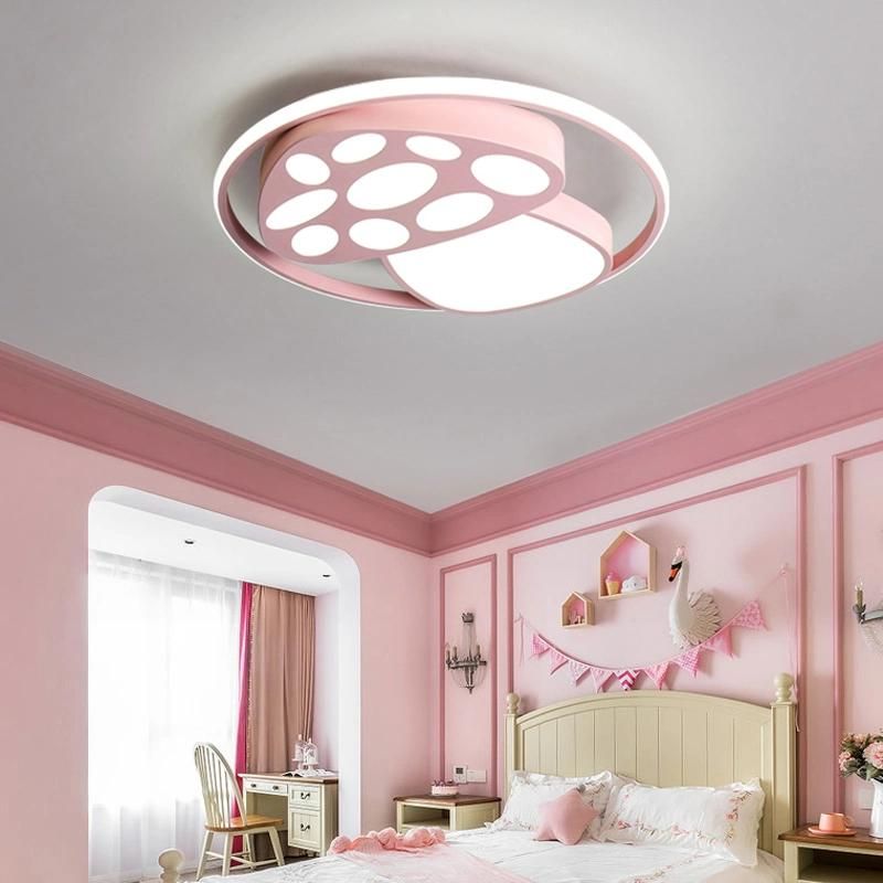 2022 New Design Mushroom Design Colorful LED Light Ceiling Lamp for Children Bedroom