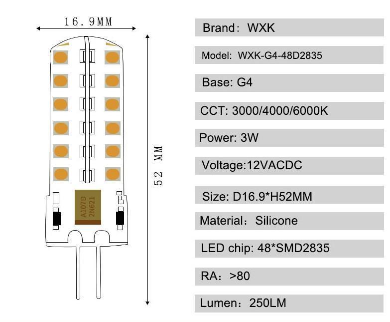 LED Bulb E11 E12 14 E17 G8 110V 220V Spotlight Bulbs SMD LED Light for Chandeliers