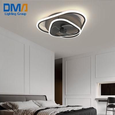 2022 New Nordic LED Dining Room Study Bedroom Small Ceiling Fan Light