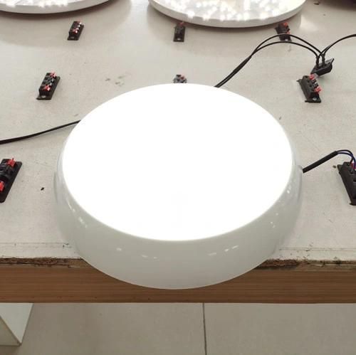 100-240V Surface Mounted Lighting IP64 15W Round Tri-Proof LED Ceiling Light 80lm/W 4000K Nature White