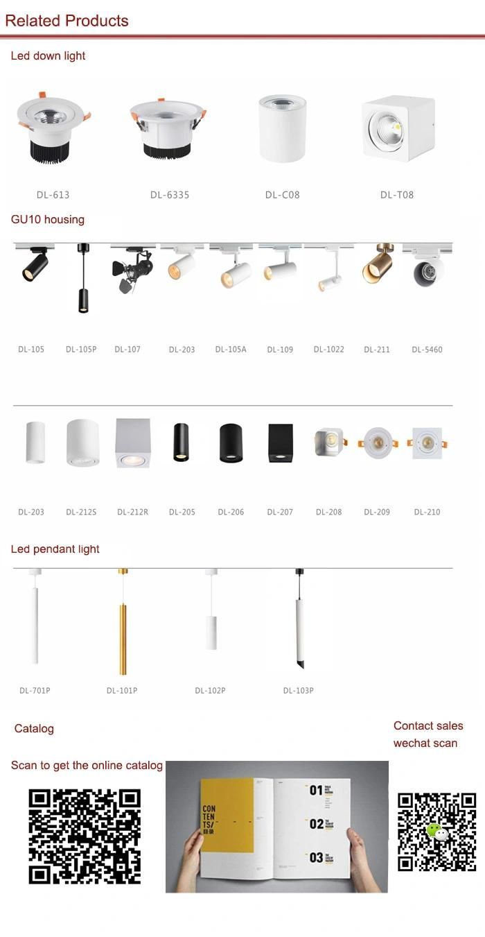 Aluminium Embedded Recessed Rust Prevention IP20 Square 1 Head 2 Heads 3 Heads LED Downlight