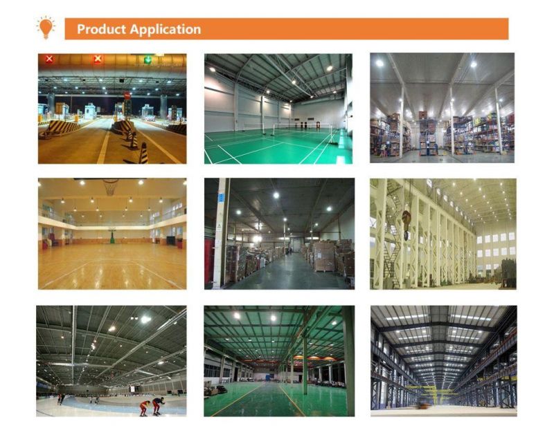 80W/100W/120W/150W/180W/200W/240W LED High Bay Light for Factory/Wearhouse Lighting