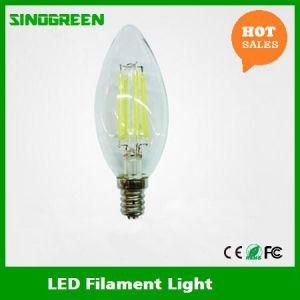 Full Glass Dimmable E14 E12 4W LED Filament Bulb