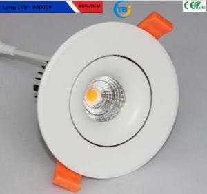 Quality Indoor Sharp Chip COB 6W LED Downlight