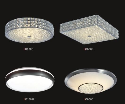 Modern LED Ceiling Lamp with Crystal, Elegant for Home Decorative