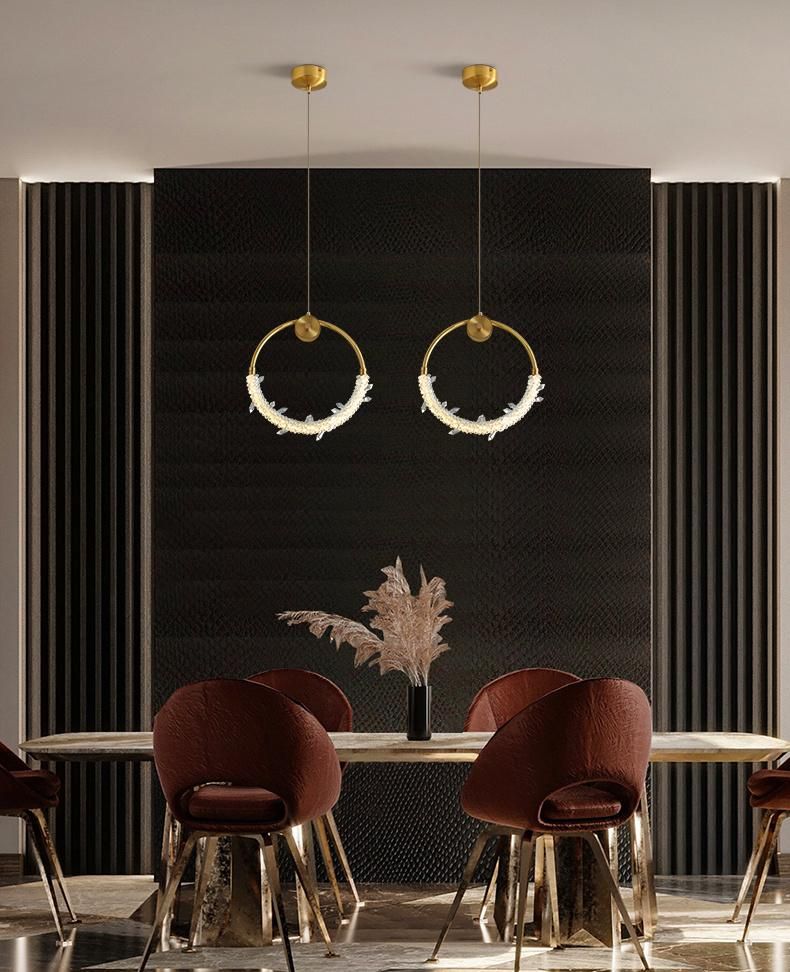 Modern Decorative Kitchen LED Pendant Light Lighting with Crystal