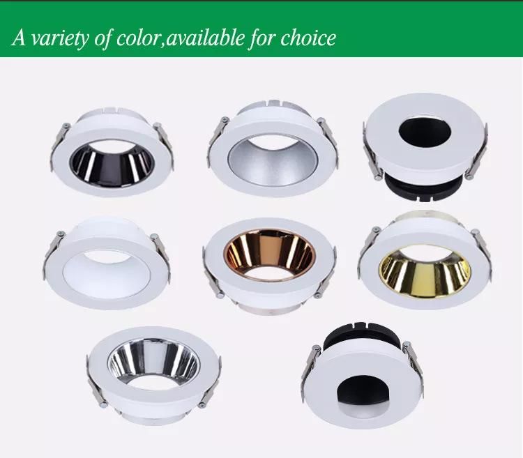 Factory Wholesale Household Lighting Indoor Office Recessed 7W LED Downlight