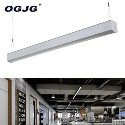 Office 4FT White Ceiling Pendant Lighting LED Linear Suspended Light