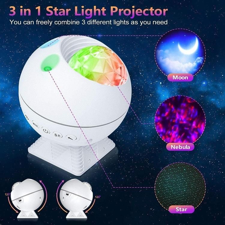 Smart LED Galaxy Starry Sky Universe Projector Night Light with Wireless Music Speaker Starry Sky Light