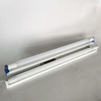 Double Driver 40W LED Tube 4000lm 100lm/W 85-265V Milky Glass with CE RoHS Warranty 3 Years