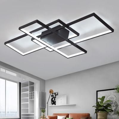 CE CCC Smart Wifiround Metalwood Semiled Ceiling Lamp with Profile Deformable Ceiling Light