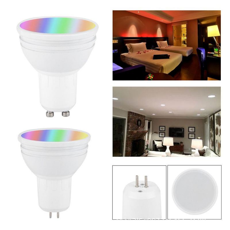 Controlled Smart Light Bulb MR16 5W WiFi RGB LED Spotlight Bulb UV Germicidal Disinfection Lamp Sterilize for Home Office