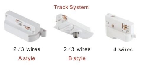 Economic Three Plugs Downlights Fixture for Indoor Project Aluminum Housing