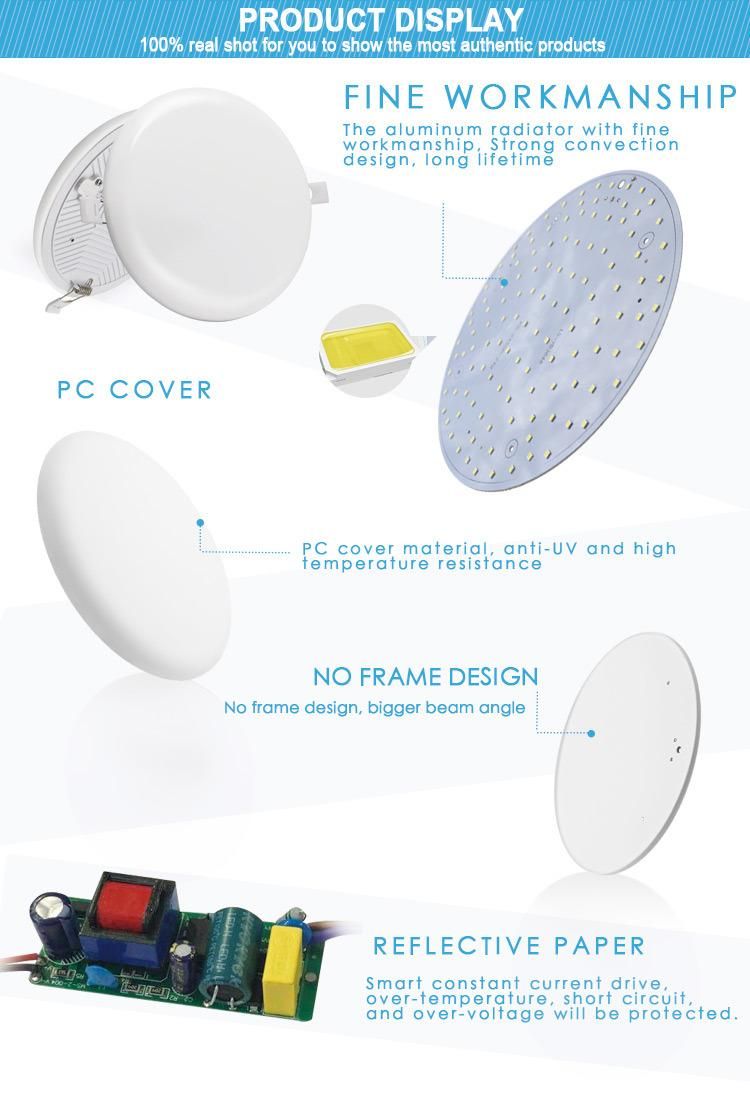 Ceiling Light Indoor AC85 265V LED Panel IP44