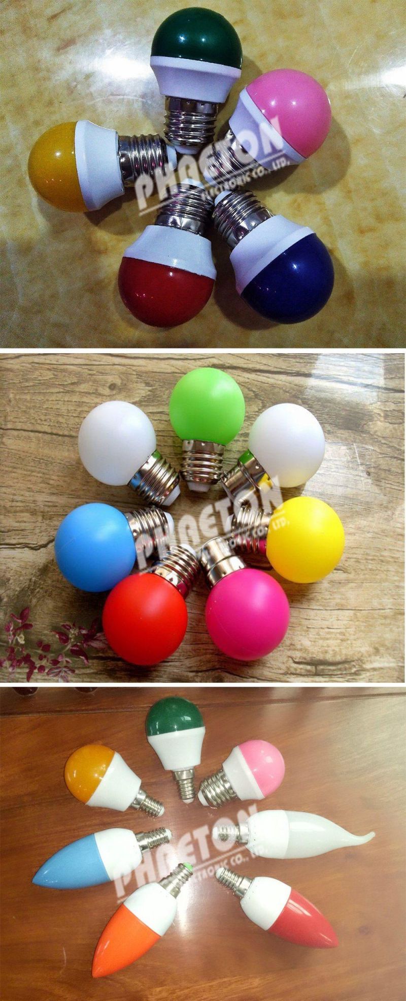 1W 3W G45 LED Color Bulb, Holiday Christmas Light