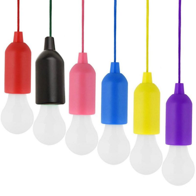 Portable Hanging Camping Home Decoration Light String Bulb Pull Cord Bulb Light