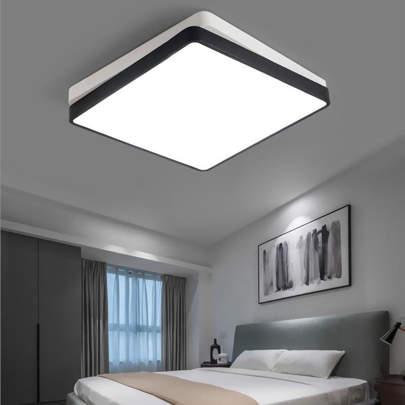 LED Masrer Bedroom Lamps Simple Style Square Ceiling Light